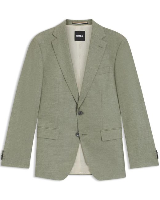 Boss Green Boss By Patterned Stretch Slim-fit Blazer for men