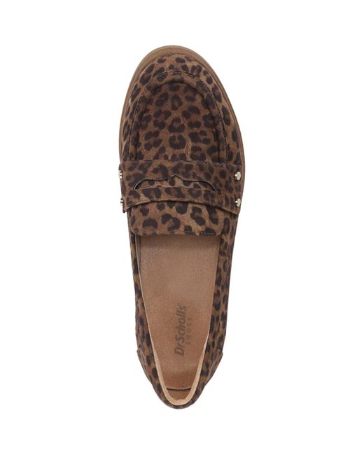 Dr. Scholls Brown Hello Slip On Penny Loafers