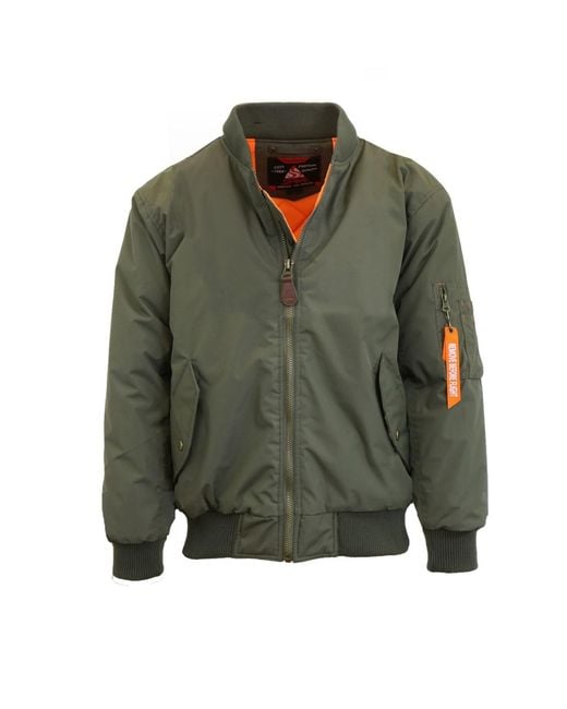 Galaxy By Harvic Green Spire By Galaxy Flight Jacket for men