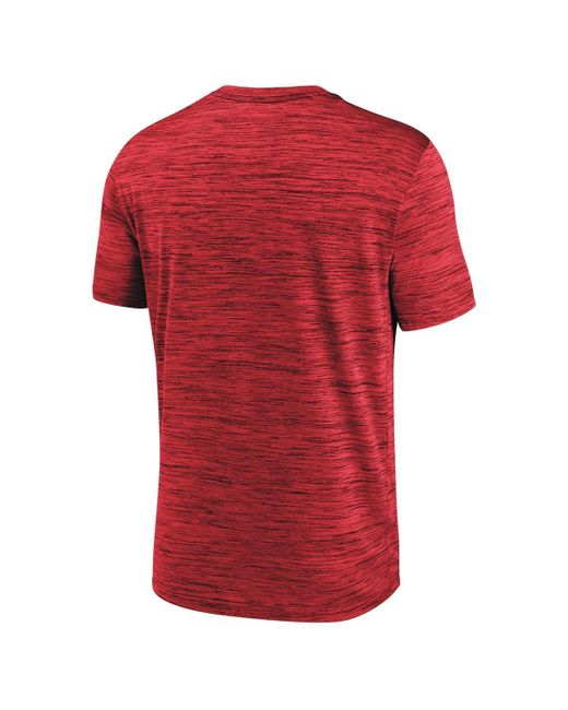 Nike Red Burgundy Philadelphia Phillies Authentic Collection Velocity Performance Practice T-shirt for men