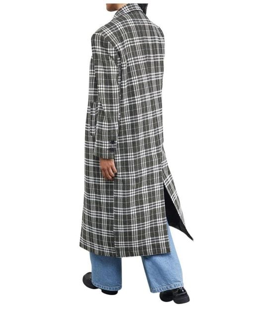 Warehouse Blue Oversized Maxi Coat