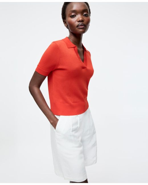 French Connection White Sergio Short-sleeve Polo Top