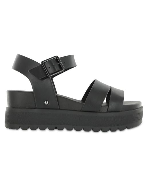 MIA Black Maya Platform Sandals