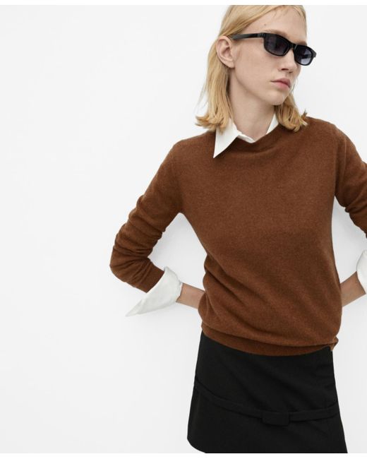 Mango Brown Cashmere Sweater