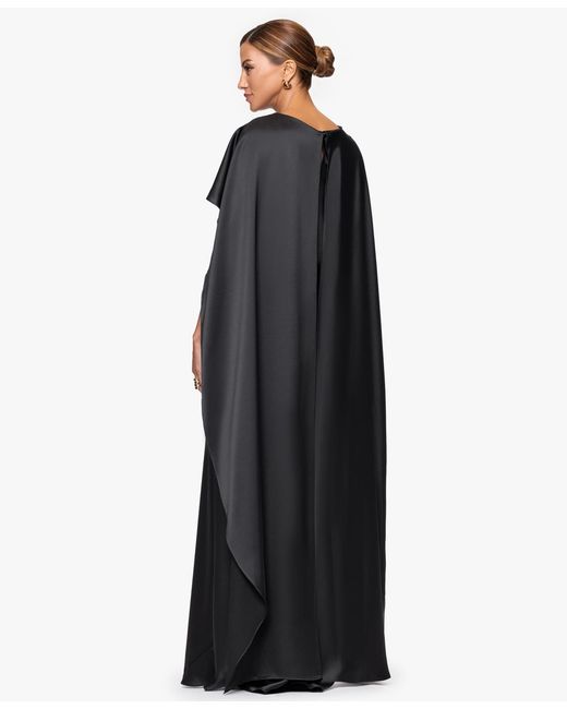 xscape long black dress Lexi" Scuba Crepe Long Sleeve Dress