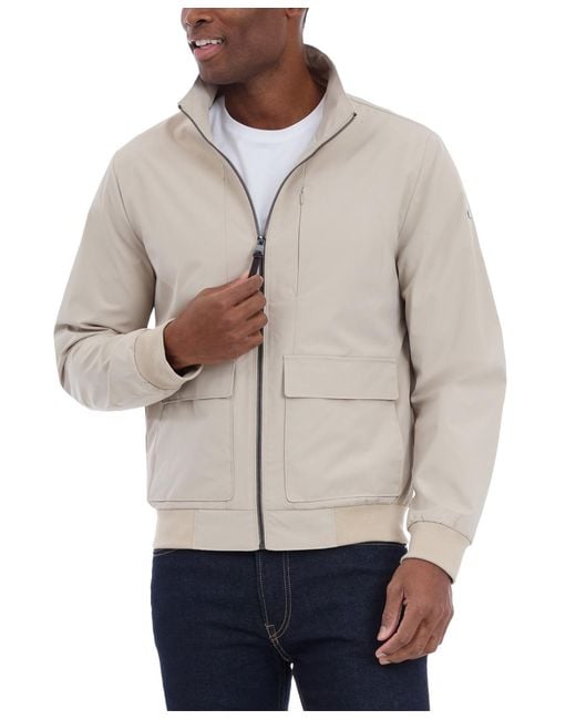 Michael Kors Gray Solid-color Stand-collar Hipster Jacket for men