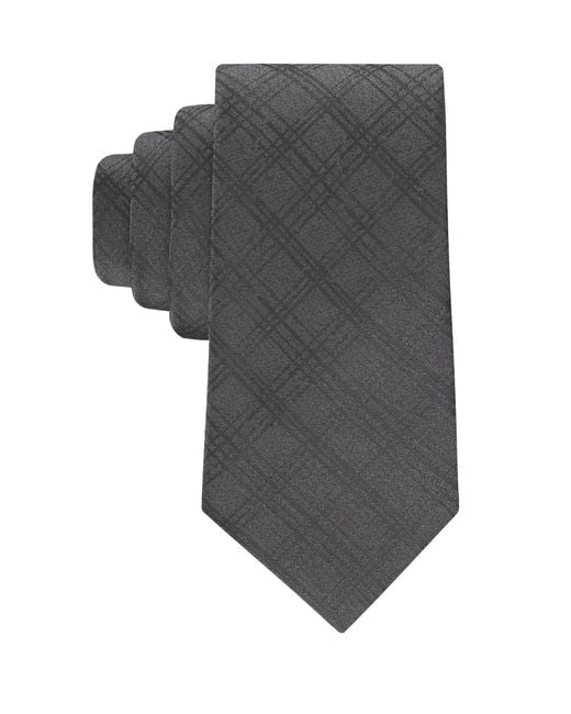 Calvin Klein Gray Wayne Check Tie for men
