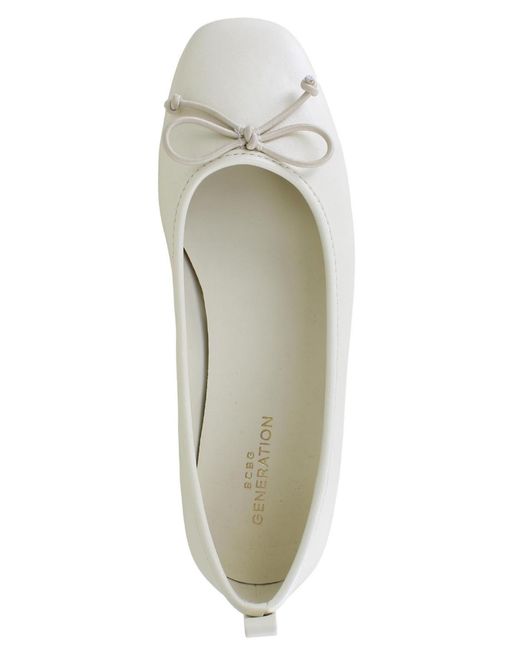 BCBGeneration White Emry Ballet Flat