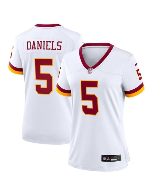 Nike White Jayden Daniels Washington Commanders Game Super Bowl Era Jersey