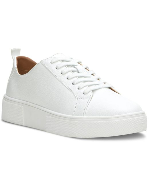 Lucky Brand White Zamilio Leather Casual And Fashion Sneakers