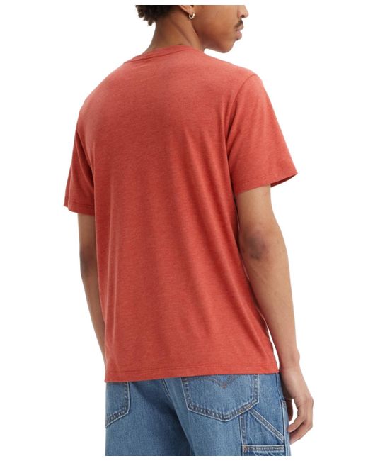Levi's Red Authentic Standard-fit Logo Graphic T-shirt for men