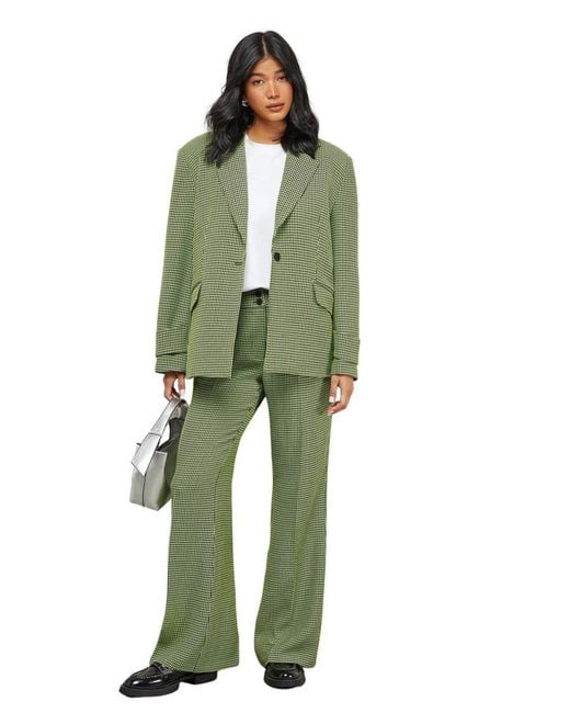 Warehouse Green Vented Back Blazer Co
