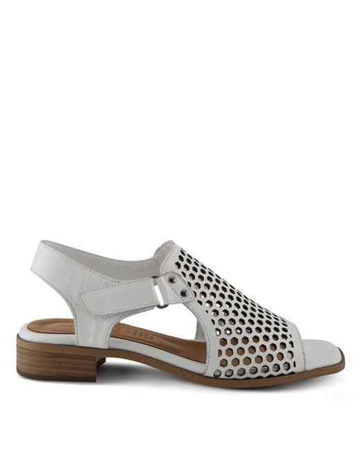Spring Step White Gosset Slingback Sandal