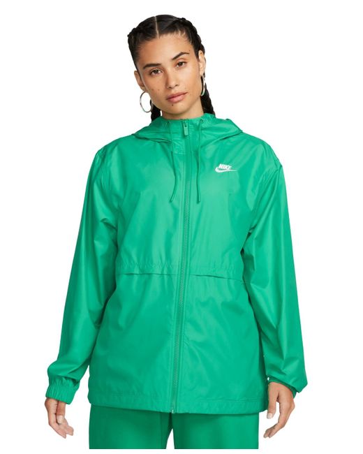 Nike Green Sportswear Essential Repel Woven Jacket