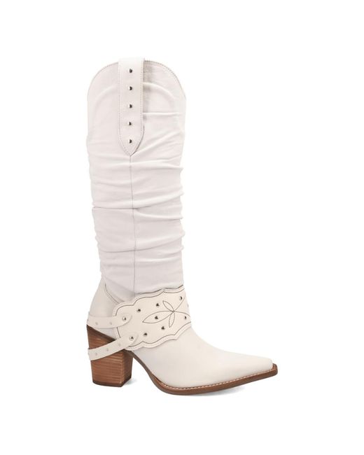 Dingo White Grit N' Grace Leather Boot