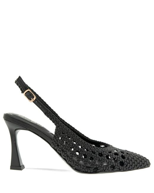 BCBGMAXAZRIA Black Issa Woven Pump