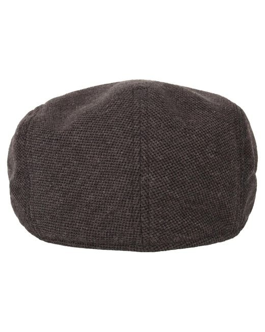 Levi's Brown Stretch Pique Flat Top Hat for men