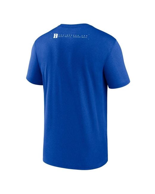 Nike Duke Blue Devils 2025 Courtside Basketball Legend Dri-fit T-shirt for men