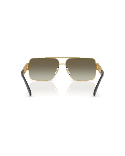 Versace Natural Rectangular Sunglasses for men