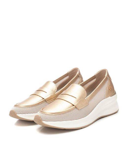 Xti Natural Mesh Loafers By