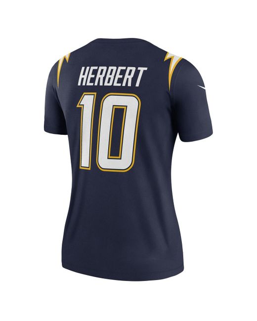 Nike Blue Justin Herbert Los Angeles Chargers Alternate Super Chargers Legend Player Performance Top