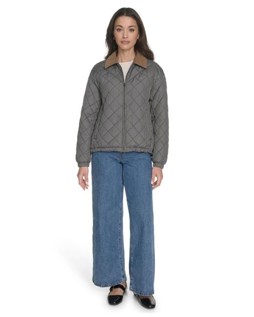 Levi's Gray Regular Diamond Quilted Jacket