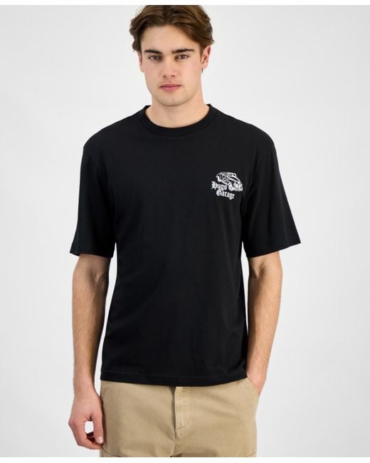 Boss Black Hugo By Natopu Regular-fit Graphic T-shirt for men