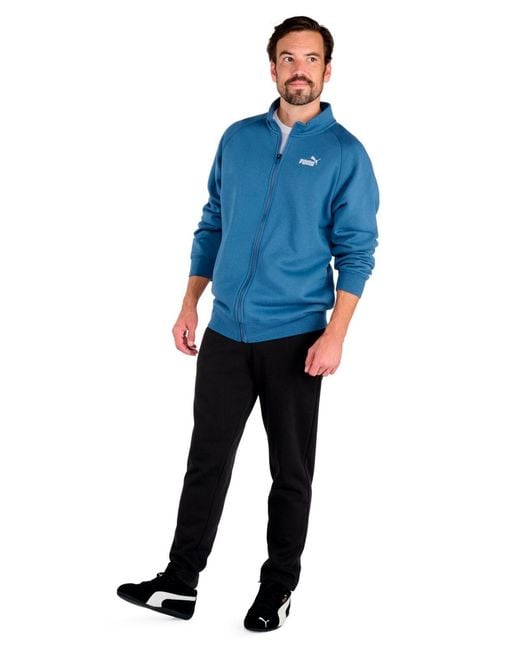 PUMA Blue Zip Front Track Jacket for men