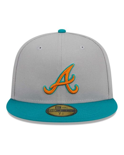 Men's Atlanta Braves New Era Gray 2022 Mother's Day On-Field Low Profile  59FIFTY Fitted Hat