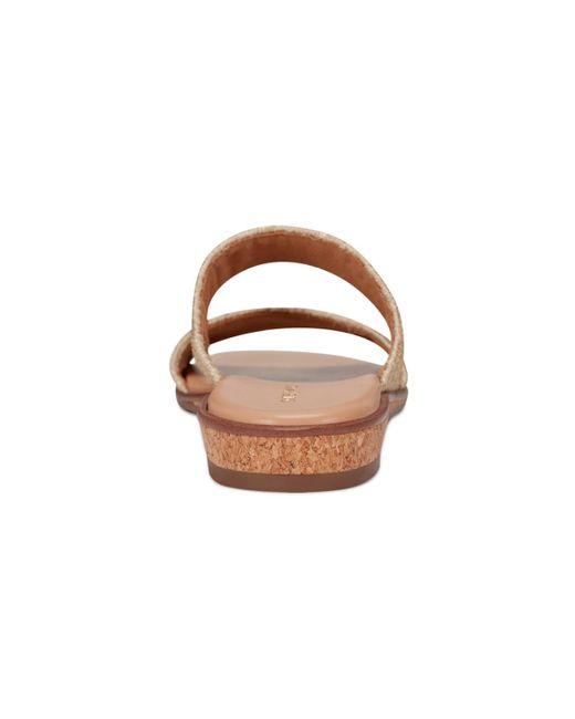 Easy Spirit Brown Loyal Woven Double Band Slip-on Sandals