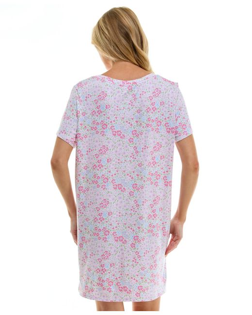 Roudelain Purple Printed Short-sleeve Sleepshirt