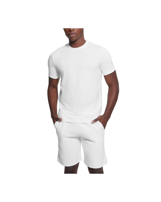 Guess White Alphy Short Sleeves T-shirt for men