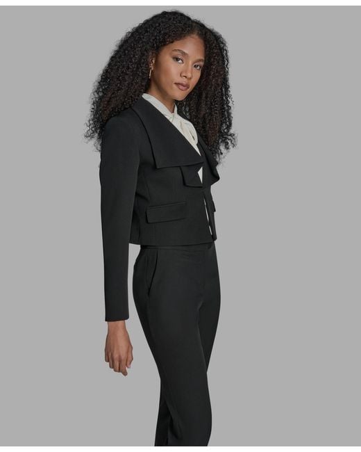 BCBGMAXAZRIA Gray Collar Long Sleeve Jacket