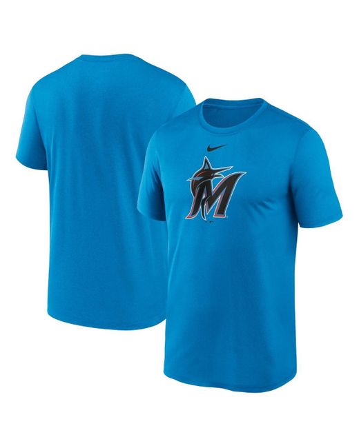 Nike Blue Miami Marlins Legend Fuse Large Logo Performance T-shirt for men