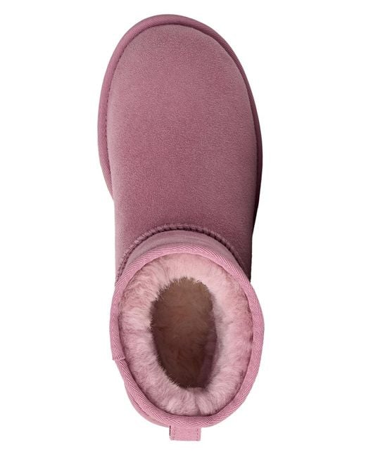 Ugg Purple Classic Ii Pull On Mini Boots