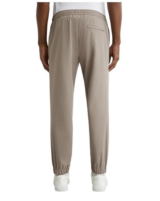 Reiss Gray Ascend Technical Cuffed Drawstring Pants for men
