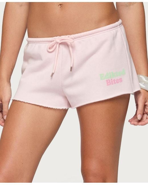 Edikted White Bites Shorts