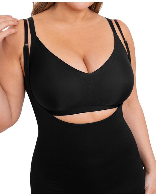 Shapermint Essentials Black Open Bust Shaper Cami 73001