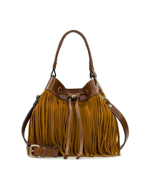 Patricia Nash Elisa Leather Bucket Bag in Brown Lyst