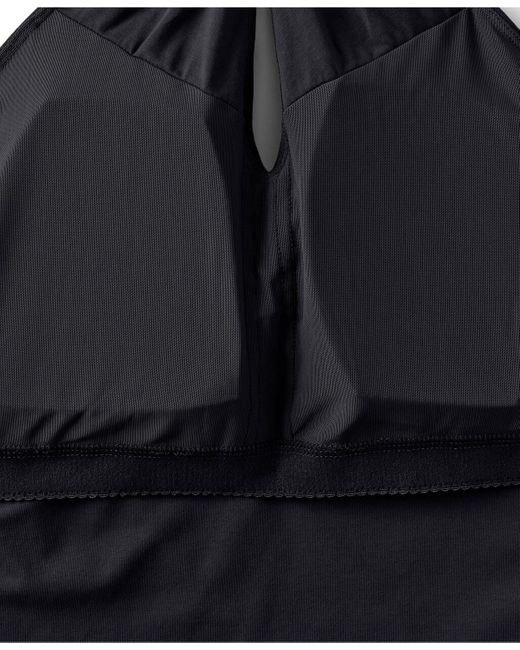 Lands' End Black Slender Twist Front Halter Top