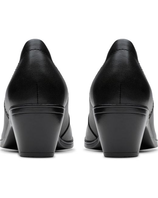 Clarks Black Emily2 Edyth Slip-on Pumps