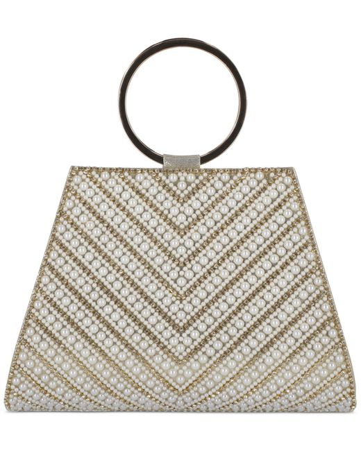 INC International Concepts Synthetic Brynn Imitation Pearl Chevron