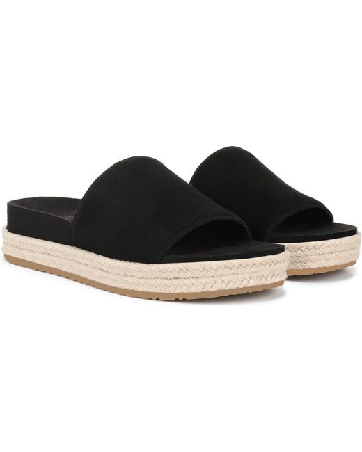 Vionic Black Yasmina Espadrille Sandals