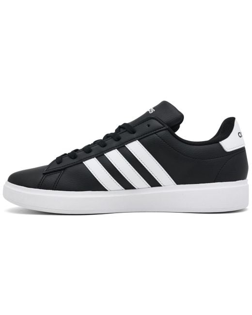 Adidas Black Grand Court Casual Sneakers From Finish Line for men
