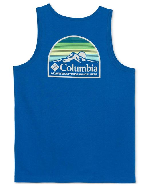 Columbia Blue Logo Graphic Tank Top for men