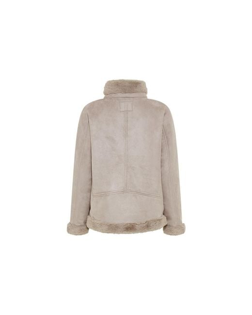 Olsen Natural Faux Shearling Jacket