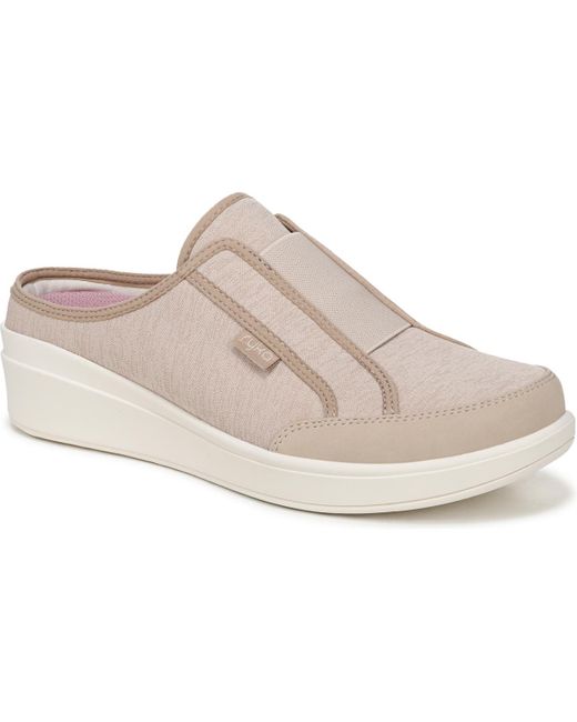 Ryka White Lounge Washable Slip On Mules