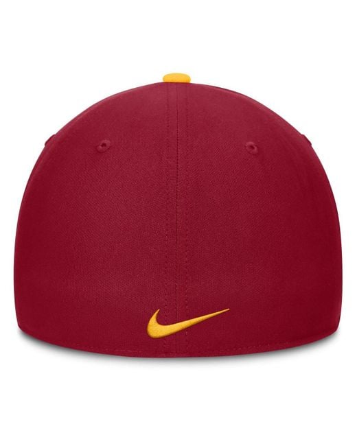 Nike Yellow Gold/cardinal Usc Trojans 2025 Sideline Rise Local Performance Flex Hat for men