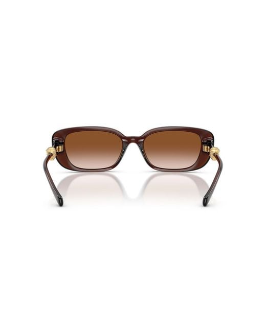 Versace Brown Rectangle Sunglasses