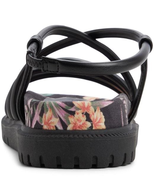 Roxy Black Brooke Strappy Sandals